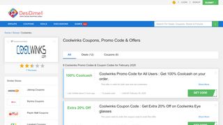 
                            7. Coolwinks Coupons, Promo code, Offers & Deals - UPTO 100% OFF ...