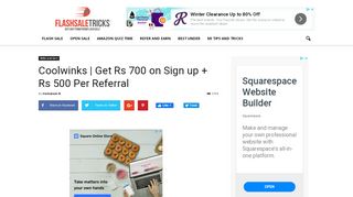 
                            5. Coolwinks | Get Rs 700 on Sign up + Rs 500 Per Referral ...
