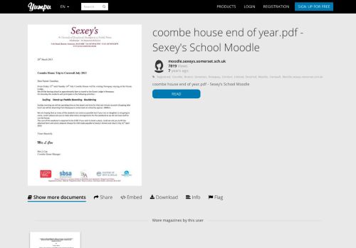 
                            12. coombe house end of year.pdf - Sexey's School Moodle - Yumpu