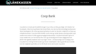 
                            11. Coop Bank >> Anmeldelse >> Hvad kan Coop Bank tilbyde dig