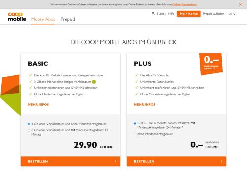 
                            4. Coop Mobile Abo | Coop Mobile