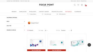 
                            12. Cooper Vision - Brand | Focus Point Online Store