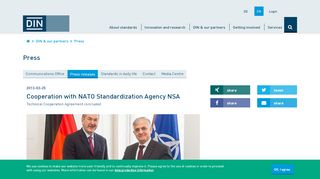 
                            5. Cooperation with NATO Standardization Agency NSA - DIN