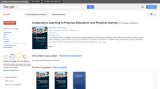
                            7. Cooperative Learning in Physical Education and Physical Activity: ... - Google Books-Ergebnisseite