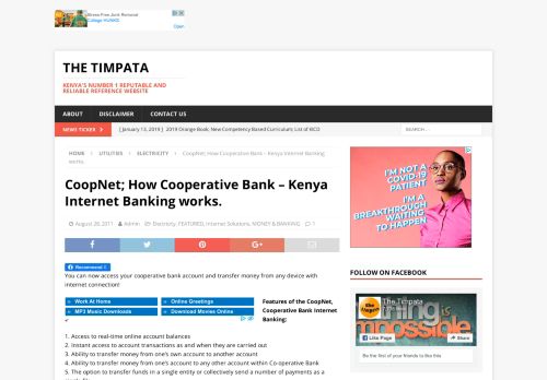 
                            9. CoopNet; How Cooperative Bank – Kenya Internet Banking works ...