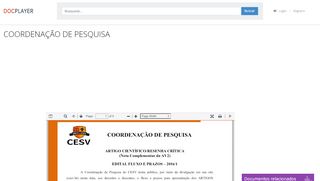 
                            10. COORDENAÇÃO DE PESQUISA - PDF - DocPlayer.com.br
