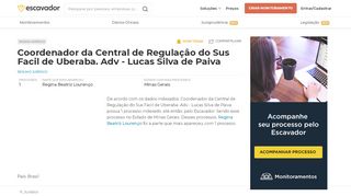 
                            10. Coordenador da Central de Regulação do Sus Fácil de Uberaba