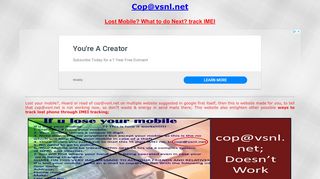 
                            6. cop@vsnl.net, track lost mobile, track imei, Copatvsnl.net