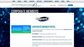 
                            10. Copart Corporate Member Portal - AT&T Performing Arts Center