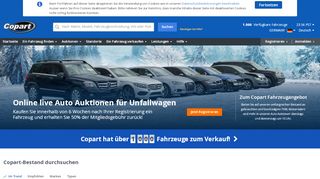 
                            2. Copart Deutschland - Online-Auktionen für Unfall- & Gebrauchtwagen