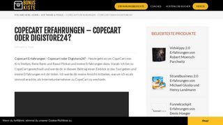 
                            9. Copecart Erfahrungen – Copecart oder Digistore24? - Bonuskiste