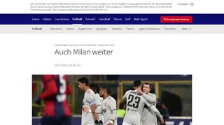 
                            9. Coppa Italia: Juventus im Viertelfinale - Ärger bei Lazio ... - Sky Sport