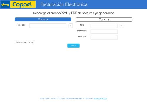 
                            2. Coppel - Facturación Electrónica - Coppel.com