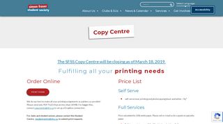 
                            7. Copy Centre - Simon Fraser Student Society