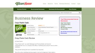 
                            10. Copy Paste Cash a Scam? | Reviews - ScamXposer
