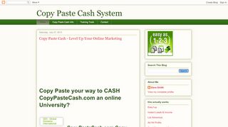 
                            5. Copy Paste Cash System