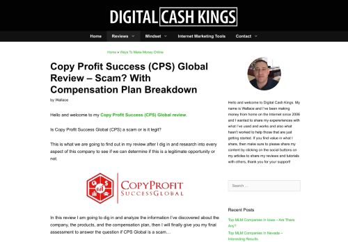 
                            12. Copy Profit Success Global Review - Scam? Compensation Plan ...