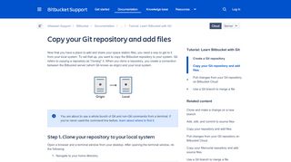 
                            10. Copy your Git repository and add files - Atlassian Documentation