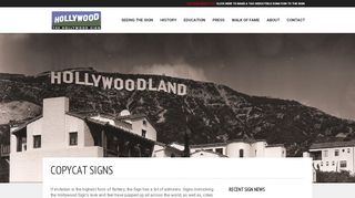 
                            7. Copycat Signs | The Hollywood Sign
