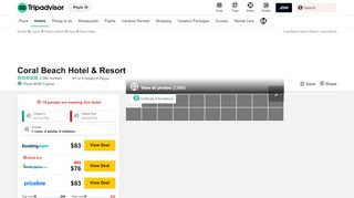 
                            7. CORAL BEACH HOTEL & RESORT $83 ($̶1̶0̶9̶) - Updated ...