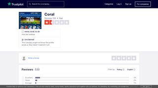 
                            4. Coral Reviews | Read Customer Service Reviews of www.coral.co.uk
