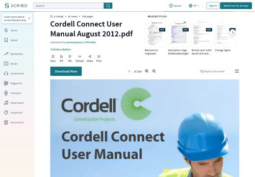 
                            11. Cordell Connect User Manual August 2012.pdf | Password ... - Scribd