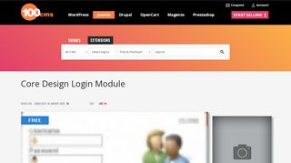 
                            7. Core Design Login module - joomla - module - 100CMS.org