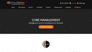 
                            9. CORE Management Portal - HostDime