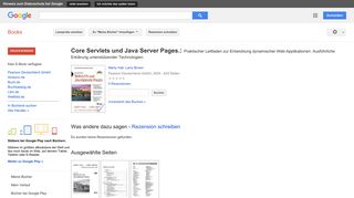 
                            8. Core Servlets und Java Server Pages.: Praktischer Leitfaden zur ...