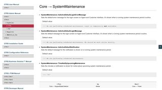 
                            4. Core → SystemMaintenance