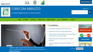 
                            9. Corecom Abruzzo | Comitato Regionale per le Comunicazioni