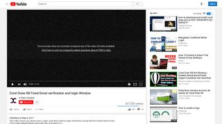 
                            7. Corel Draw X8 Fixed Email verification and login Window - YouTube