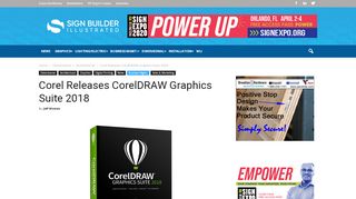 
                            8. Corel Releases CorelDRAW Graphics Suite 2018 - Sign Builder ...