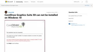 
                            13. CorelDraw Graphics Suite X8 can not be installed on Windows 10 ...