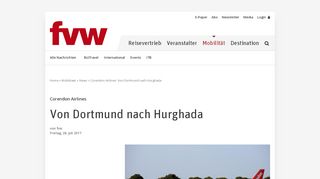 
                            8. Corendon Airlines: Von Dortmund nach Hurghada - FVW.de