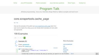 
                            10. core.scrapertools.cache_page Example - Program Talk