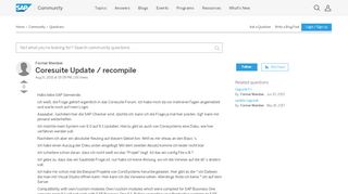 
                            5. Coresuite Update / recompile - archive SAP