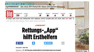 
                            9. „CorHelp3r“ - Rettungs-„App“ hilft Ersthelfern - Bremen - Bild.de