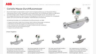 
                            12. Coriolis Masse-Durchflussmesser - Durchfluss | ABB - ABB Group