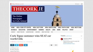 
                            8. Cork Topaz customer wins SEAT car worth €26k - TheCork.ie