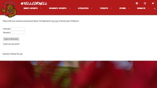 
                            9. Cornell University - RedCast Login - Cornell Athletics
