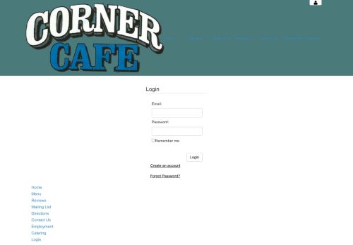 
                            13. Corner Cafe - Login