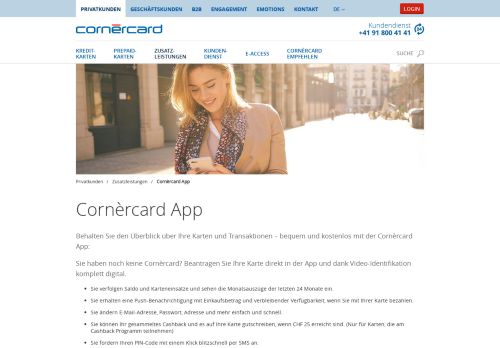 
                            5. Cornèrcard App | Cornèrcard