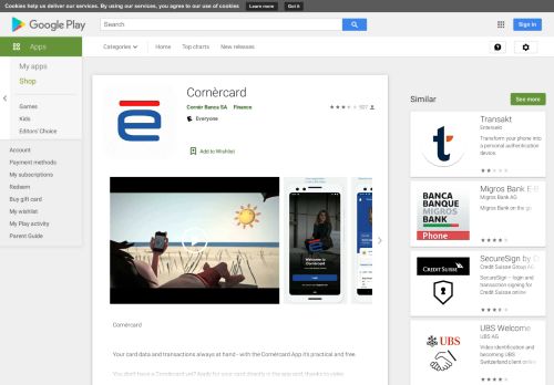 
                            11. Cornèrcard – Apps bei Google Play