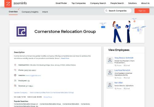 
                            6. Cornerstone Relocation Group LLC | ZoomInfo.com