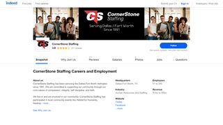 
                            7. CornerStone Staffing Careers and Employment | Indeed.co.za