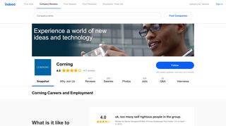 
                            4. Corning Careers and Employment | Indeed.com