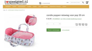 
                            8. corolle poppen reiswieg voor pop 30 cm | ilovespeelgoed.nl