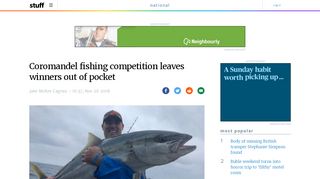 
                            5. Coromandel fishing competition leaves winners out of pocket | Stuff.co ...