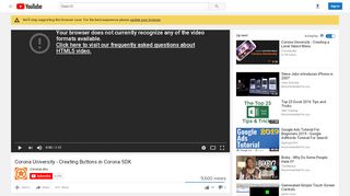 
                            8. Corona University - Creating Buttons in Corona SDK - YouTube
